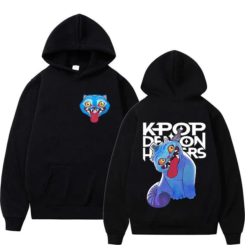 

Cartoon K-pop Demon Hunters Graphic Print Hoodies Men Women Clothing Fleece Sweatshirt Fall Winter Long Sleeve Loose Pullover