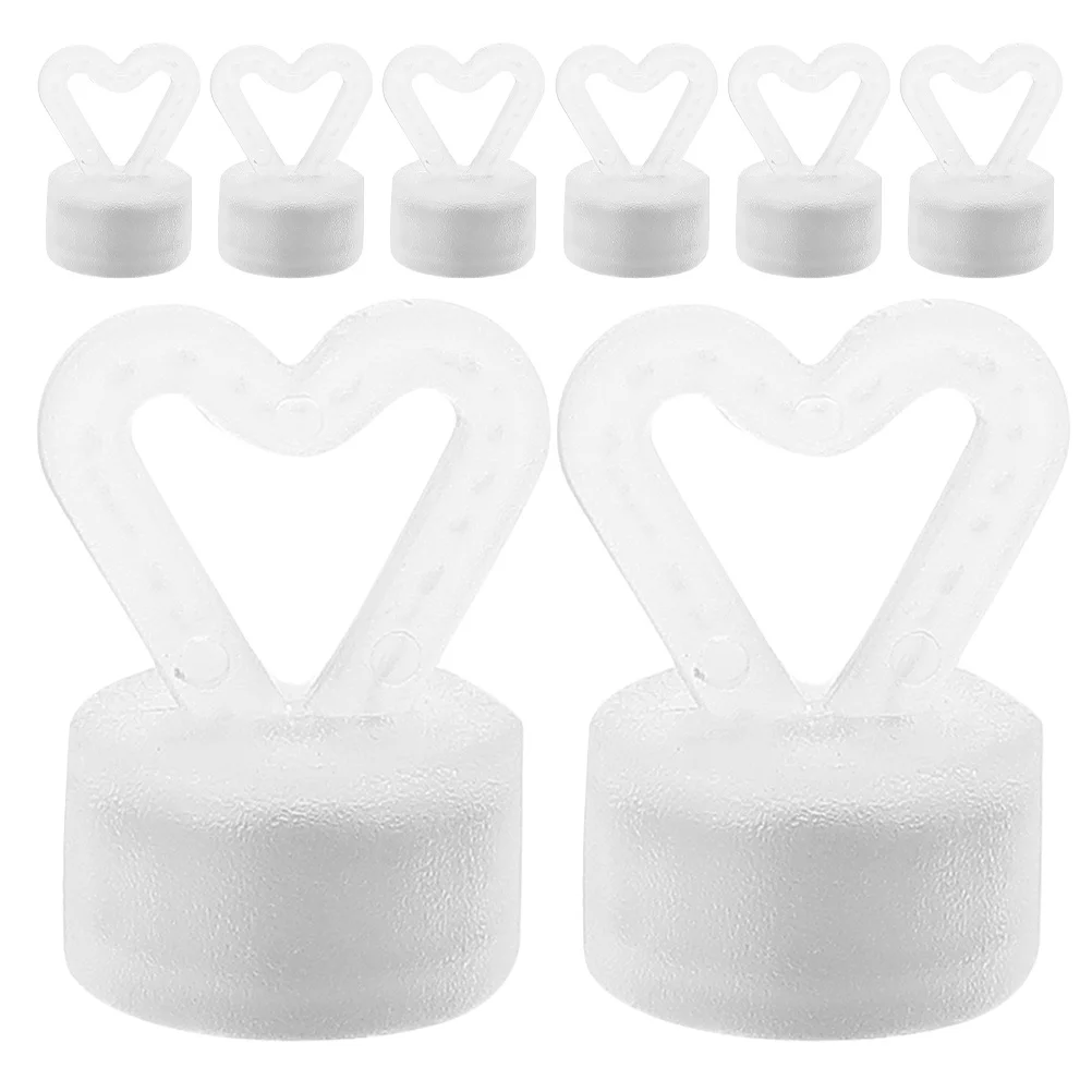 

8Pcs Heart Shaped Balloon Weights Plastic Magnetic Decorative Base Table Holder for Birthday Wedding Party Heart-Shaped Weight