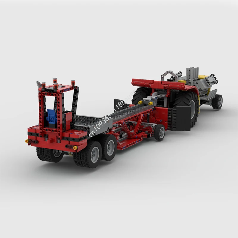 1062 Uds. MOC RC Extractor de potencia Tractor modelo bloques de construcción técnica montaje creativo juguetes educativos de ladrillos regalos