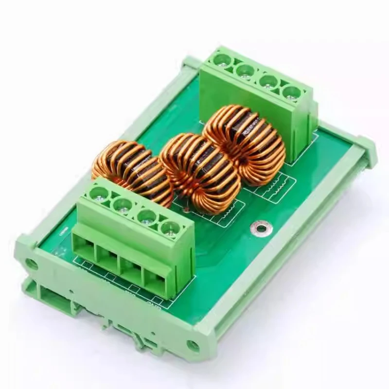 

380v Three-phase Asynchronous Motor Anti-interference PLC Rail Mounted AC Power Filter EMI Bracket