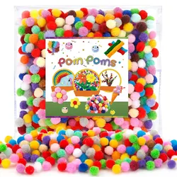30-300Pcs Soft Pom Poms Fluffy Balls Pompon Mixed 40Colors Pompom Fur Ball for Kids DIY Craft Wedding Decor 8/10/15/20/25/30mm