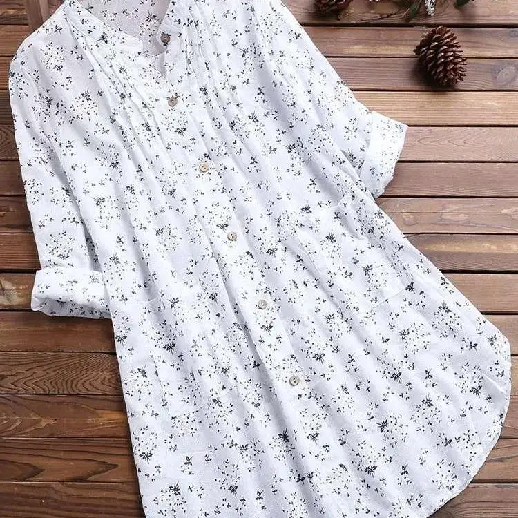 

Женский воротник-стойка irt Sweet Sle ort Sve Cotton 00% Striped Pattern round Ne New Year Collection