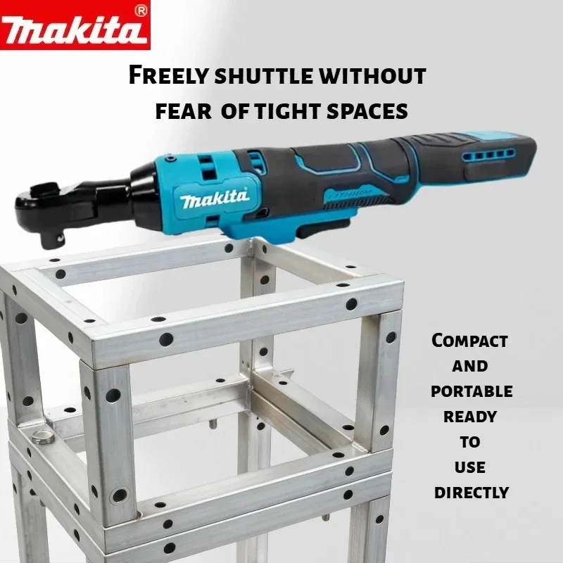 Makita DWR180 18V Cordless Brushless Right Angle Ratchet Wrench Variable Speed LED Power Wrench for Bolt Disassembly & Assembly
