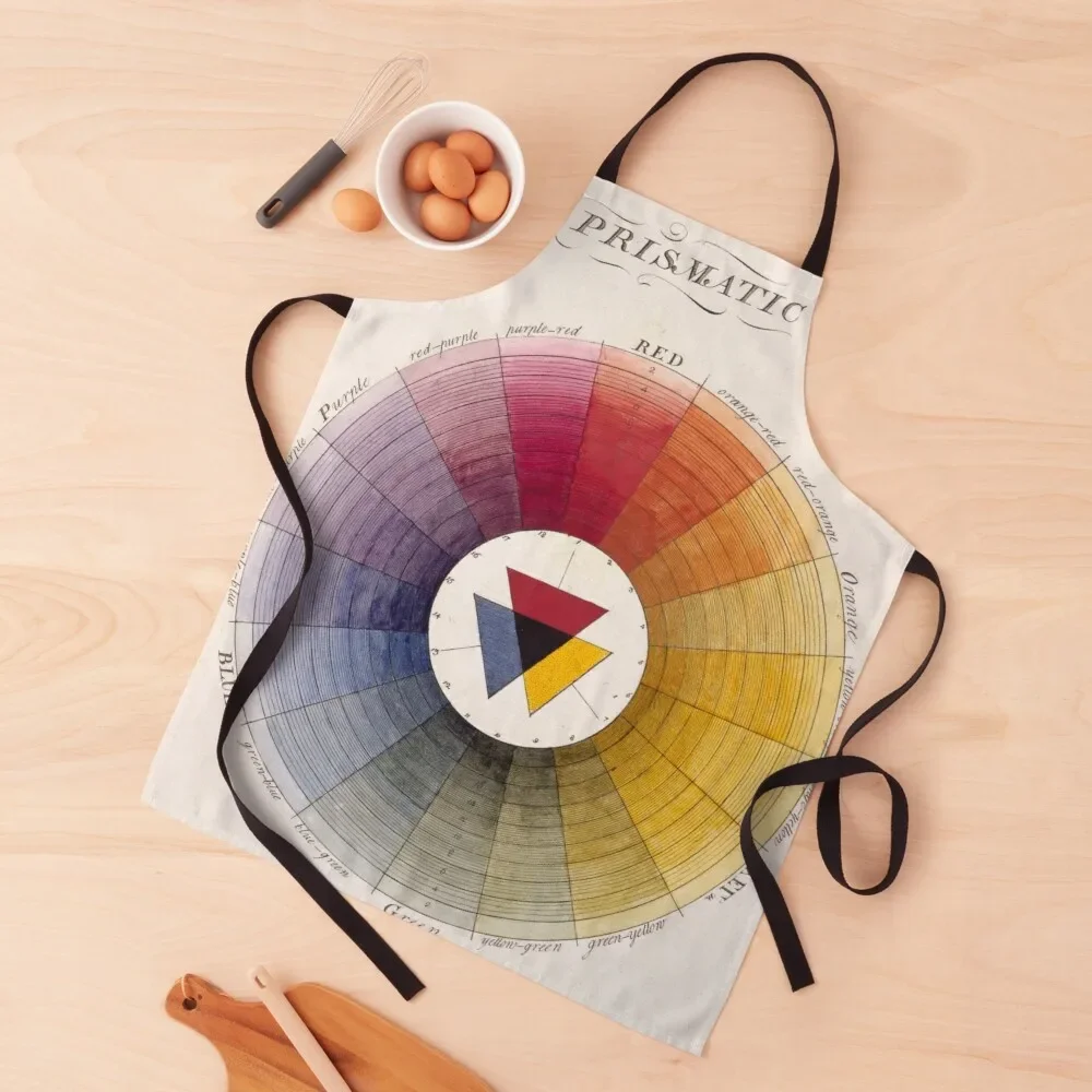 

18th Century Artist's Color Wheel Apron cooks clothes Hairdresser Men gift Apron