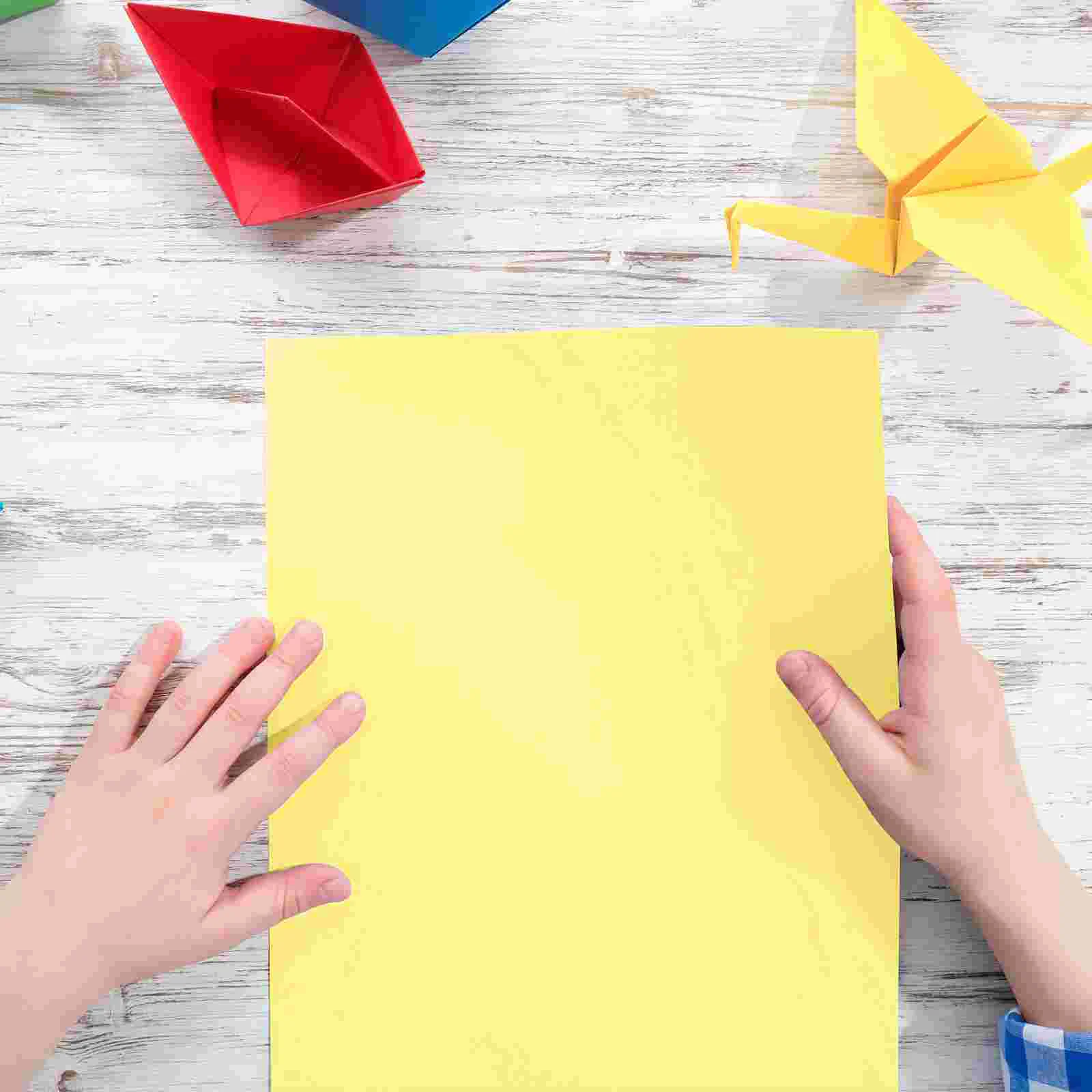 100 Sheets 70g A4 Size Multipurpose Paper Printing Folding Paper Handcrafts Typing Papers Manual Cutting Craft Paper for Off