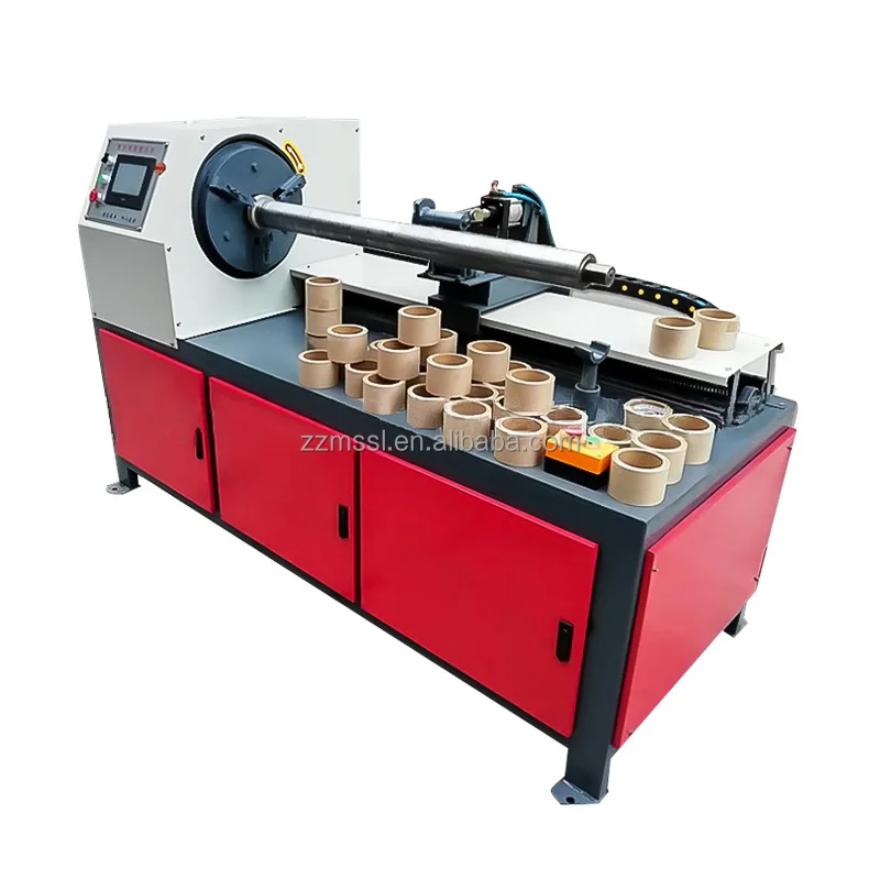 Fully Automatic Paper Tube Cutting Machine One Knife Pipe Cutter Adhesive Tape Core Paper Tube Slitter Cutter