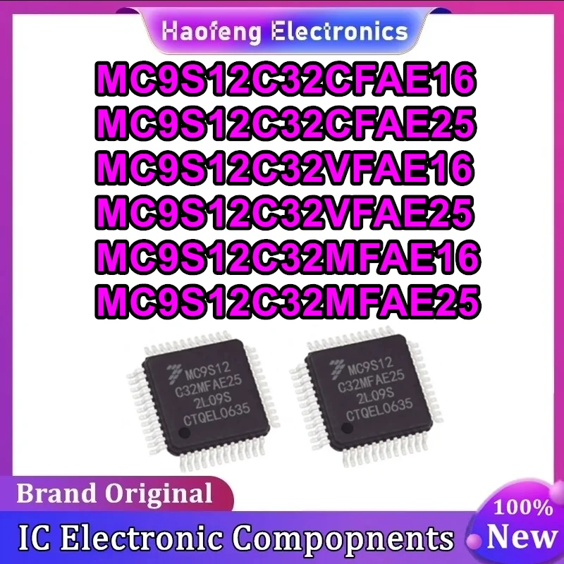 MC9S12C32CFAE16 MC9S12C32CFAE25 MC9S12C32VFAE16 MC9S12C32VFAE25 MC9S12C32MFAE16 MC9S12C32MFAE25 QFP48 IC Chip 100% New Original