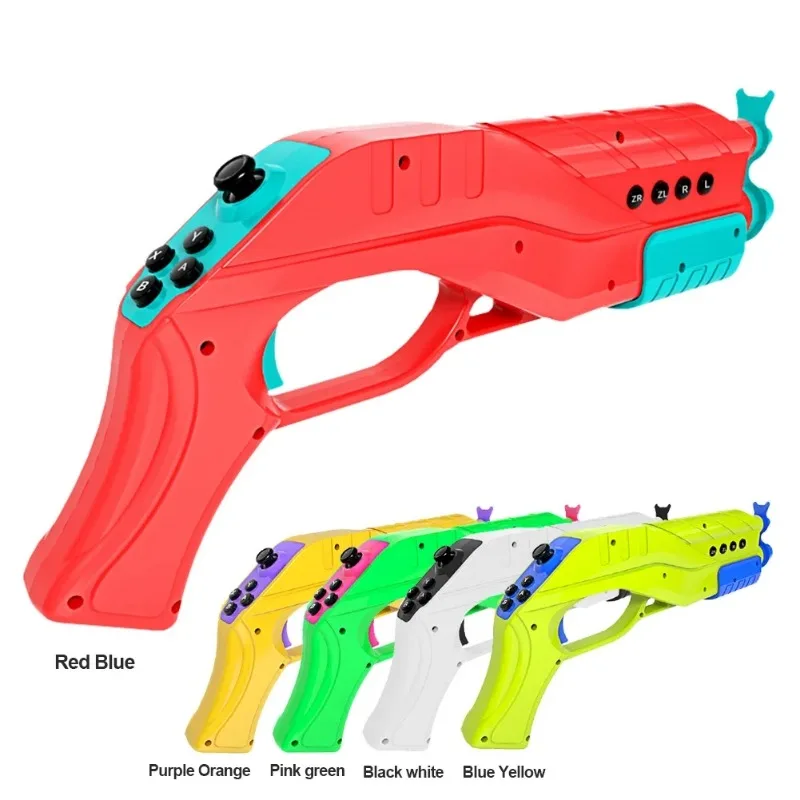 

New Hand Grip Motion Controller Bluetooth-compatible Controller Grip Type C Charging Shooting Game Gun for Splatoon for JoyCon
