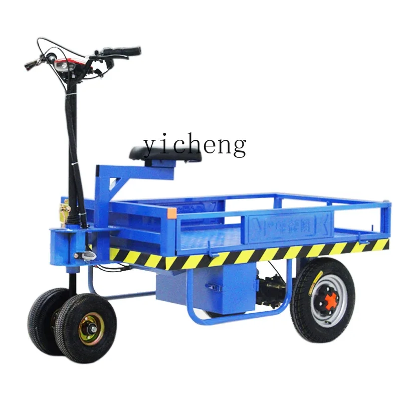 

TQH upside down donkey electric flatbed truck warehouse truck greenhouse vegetable transporter orchard pulling trolley