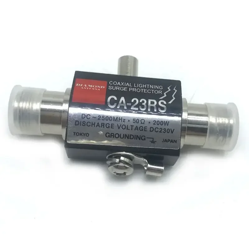

Diamond CA-23RS Lightning Arrestor N Female Plug to N Female Connector Coaxial 0-2.5GHZ 200W 50ohm DC-2500MHz Protector Arrester
