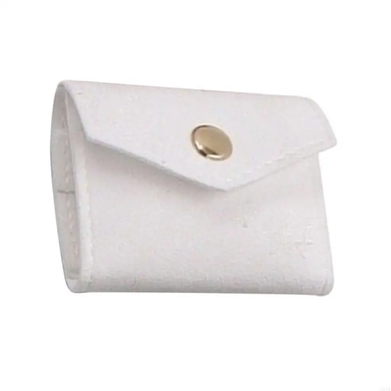 

Jewelry Roll Bag Stylish Jewelry Case Travel Unique Jewelry Organizers Microfiber Texture for Storing Necklaces and Rings