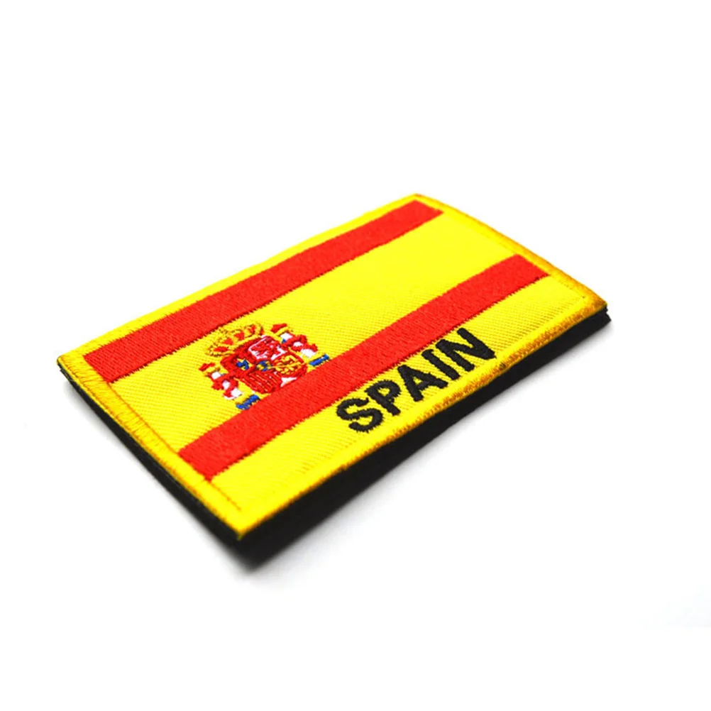 

5pcs Sports Embroidery Badge Patch National Flag Applique For Armband Diy Cloth Decoration Hook Loop Athletic Wear Accessories