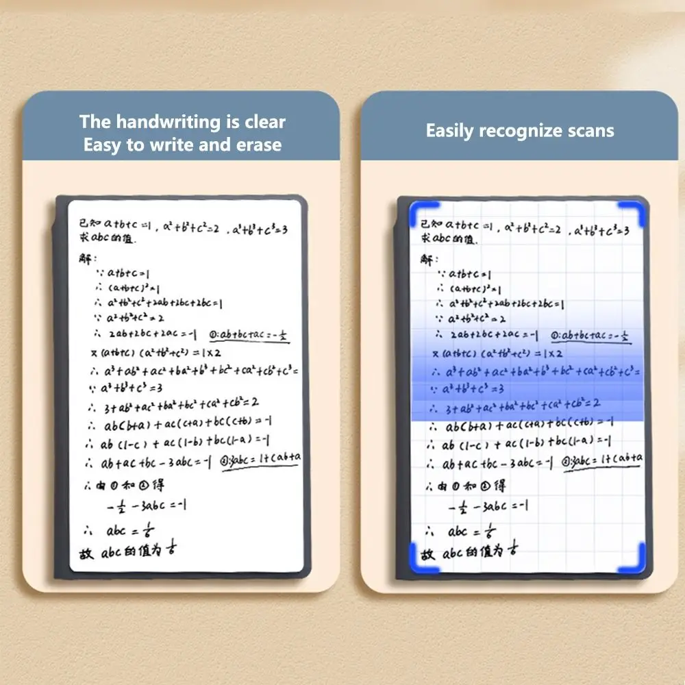 กระดานเขียนหนัง A5/A4แบบนำกลับมาใช้ได้มีสไตล์นำกลับมาใช้ใหม่ได้พร้อมปากกาไวท์บอร์ดลบผ้าลบแผ่นบันทึกไวท์บอร์ด