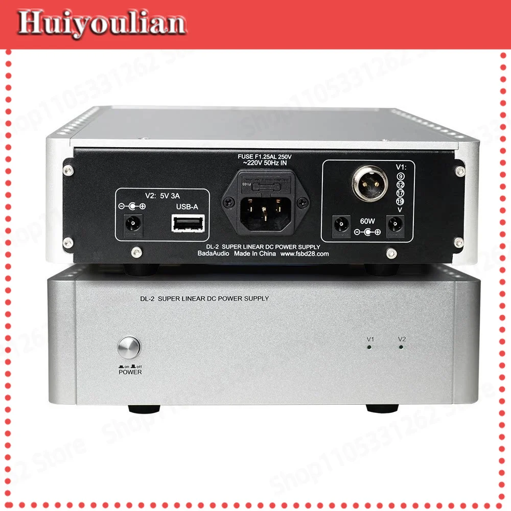 DL2 Low Noise Linear Regulated DC Power Supply High Current High Power Dual Output 12V 5V