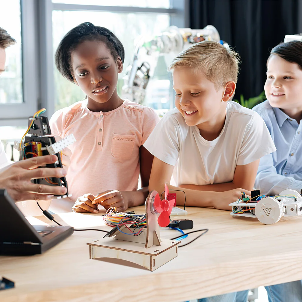 

Solar Fan Material Package 2 Sets Experiment Equipment Assemble Model Science Props Windmill Diy Toys Educational Kids Toy Solar