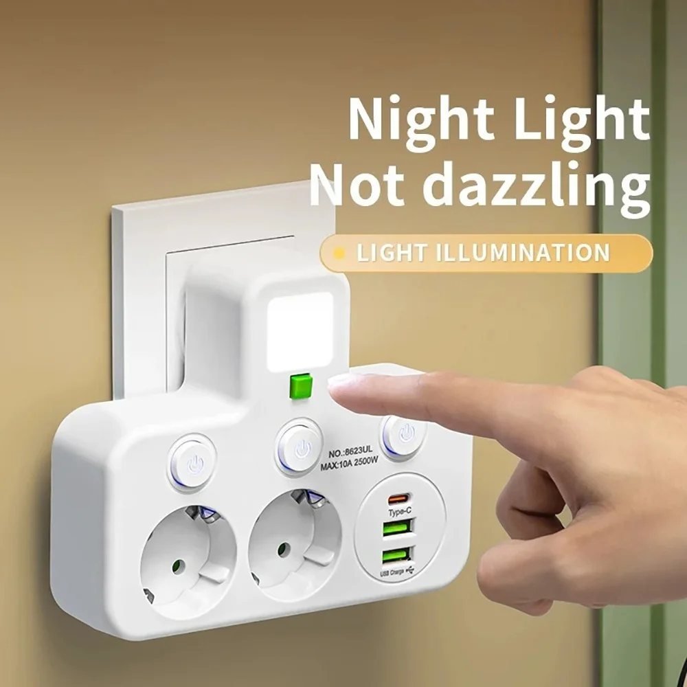 Eu Plug Power Strip…