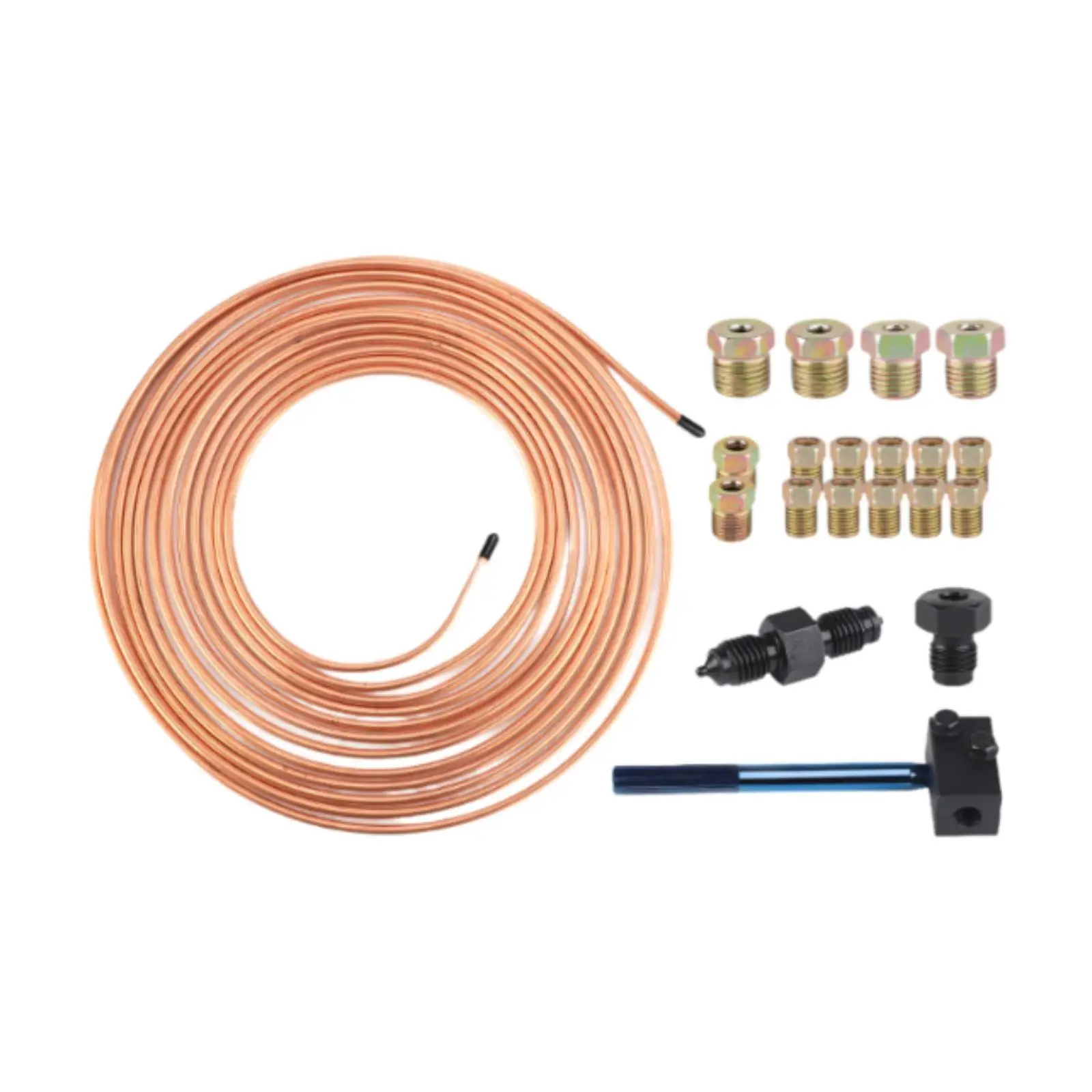 Brake Pipe Hose Kit High Performance Flexible Tube Line Roll Repair Parts Fuel Line Coil 99025A 25ft 3/16