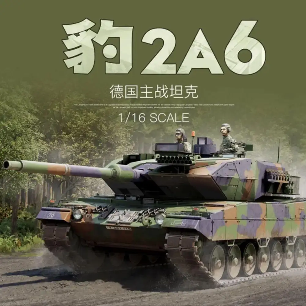 

Trumpeter 00966 1/16 Scale German Leopard 2A6 Main Battle Tank Assembly plastics model kit