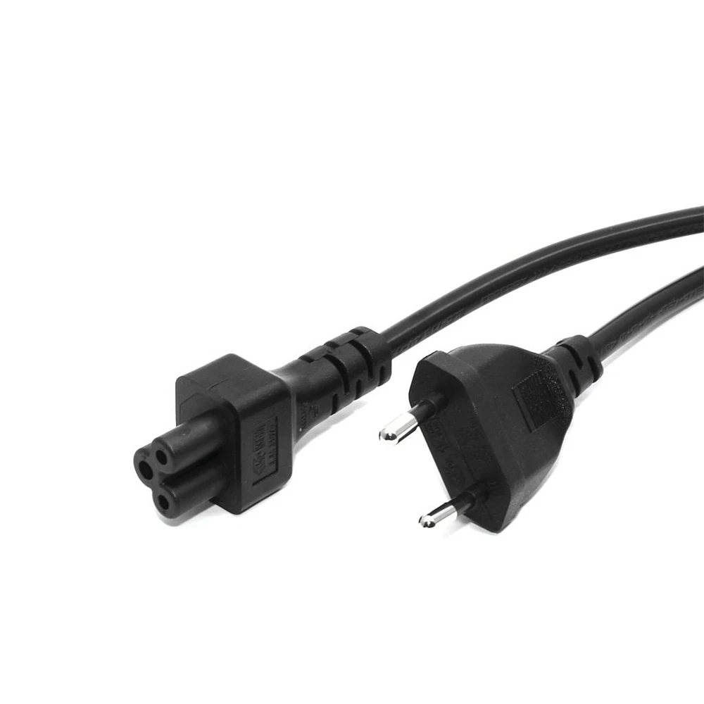 1pcs Power Supply power extension cord CEE716P-C5 Power Adapter Cord Cable 30cm EU Plug 2 Pin Male To IEC 320 C5 For Notebook BK