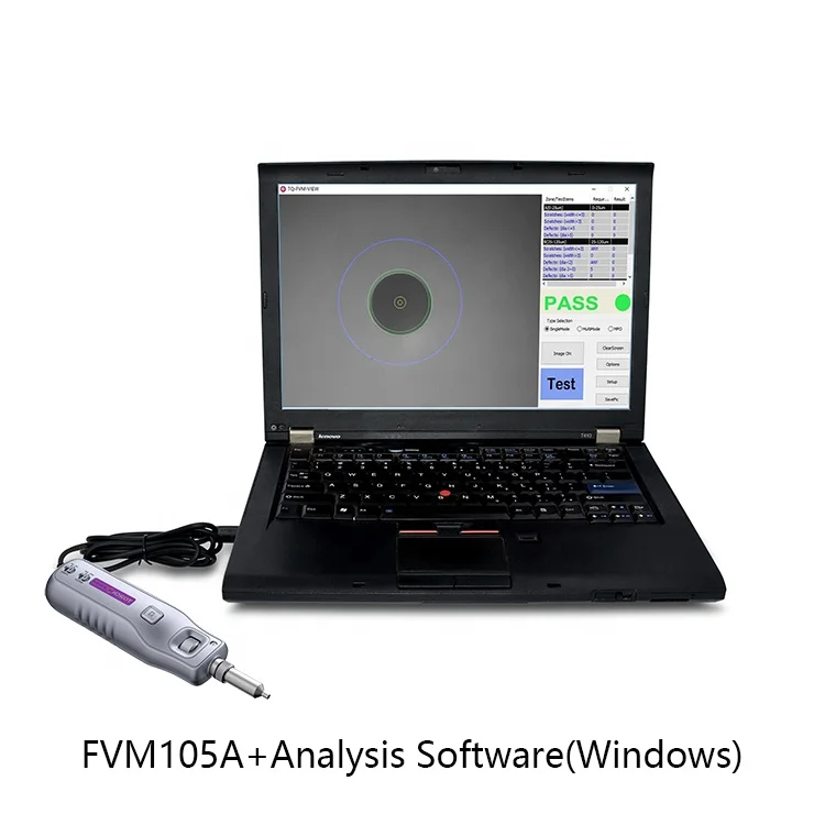 Wireless Fibre Optical Connector Microscope 200 Magnification WIFI Fiber Optic Inspection Probe FVM105A