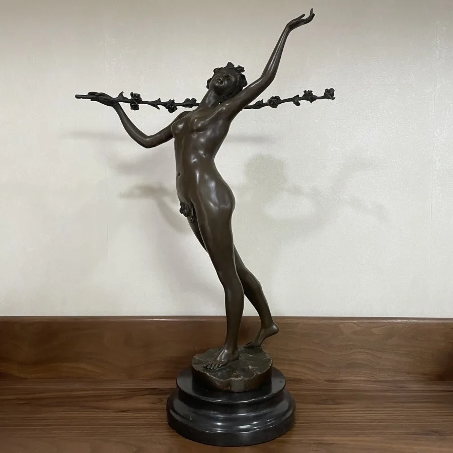 Bronze Nude Women Body Art Sculpture Abstract Bronze Female Statue Sexy Bronze Art Figurine Crafts for Home Decor Ornament Gifts
