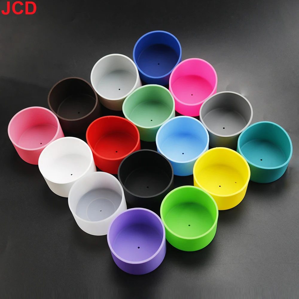 1 stücke 6,5 cm für ein besseres Leben weiche Silikon becher untere Schutzhülle für Glas Wasser Tee flasche Anti-Schaden-Zubehör – Detail 3
