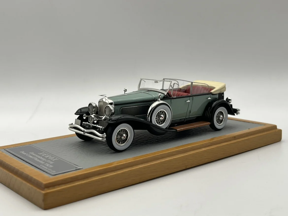 

XEROX 1:43 Duesenberg J116 Dual Cowl 1929 Vintage Car Limited to 20 Units Worldwide Resin Metal Static Car Model Toy Gift