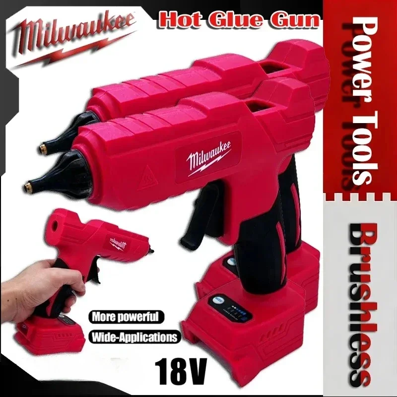 Milwaukee  Electric Hot Glue Gun Cordless Melt Glue Gun DIY Tool Glue Stick Hot Melt Welding Air Gun Power Tools