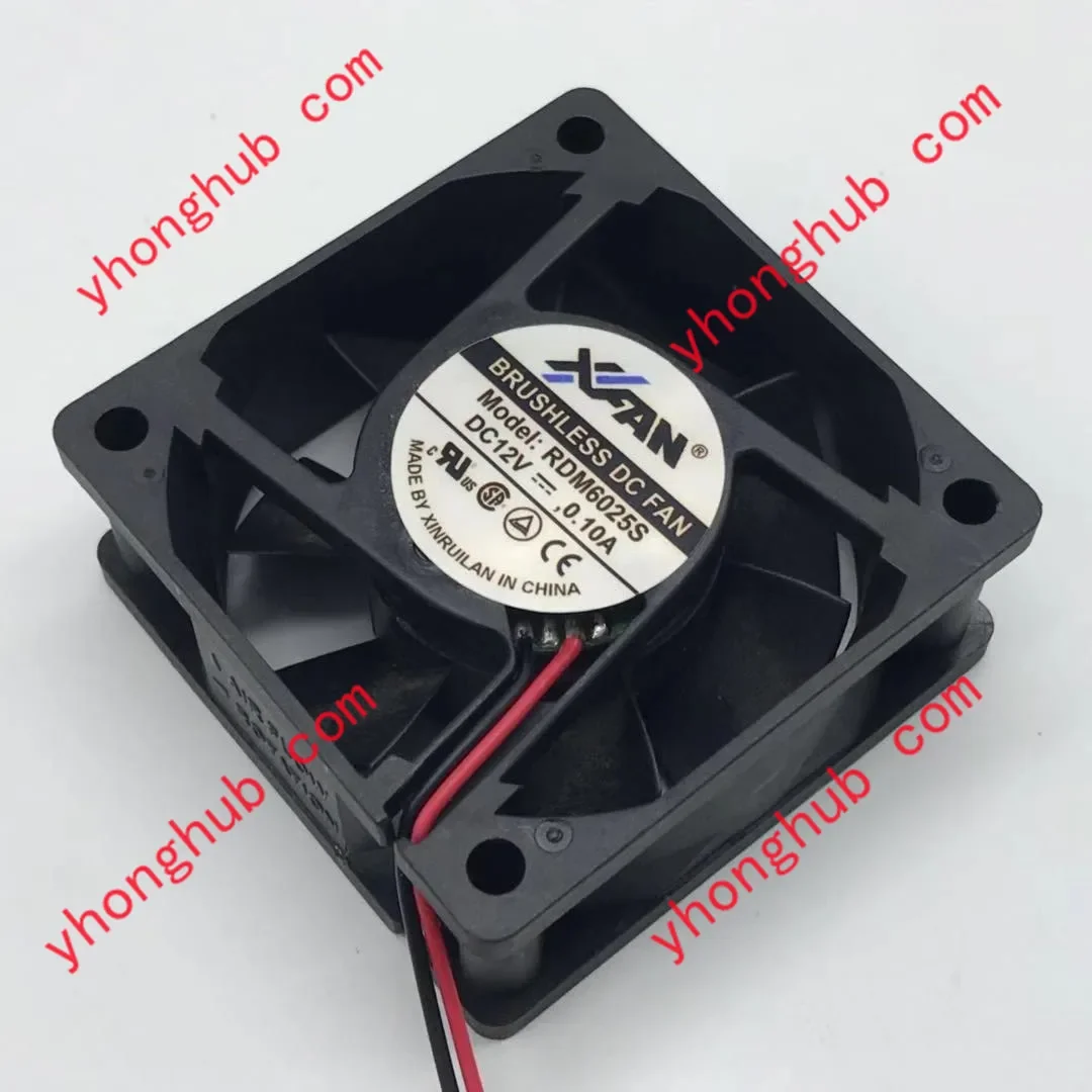 XFAN RDM6025S DC 12V 0.10A 60x60x25mm Server Cooling Fan