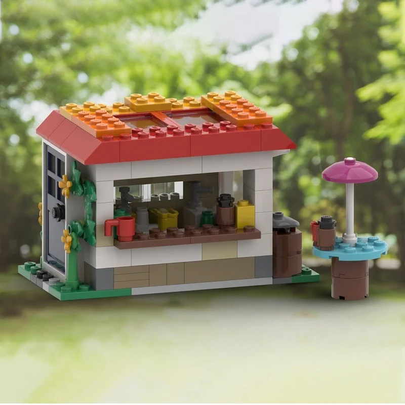 160 قطعة MOC BYGGLEK هوت دوج حامل نموذج كلاسيكي اللبنات لعبة العمارة هدية الكريسماس لتقوم بها بنفسك التعليم الإبداعي عيد ميلاد #5