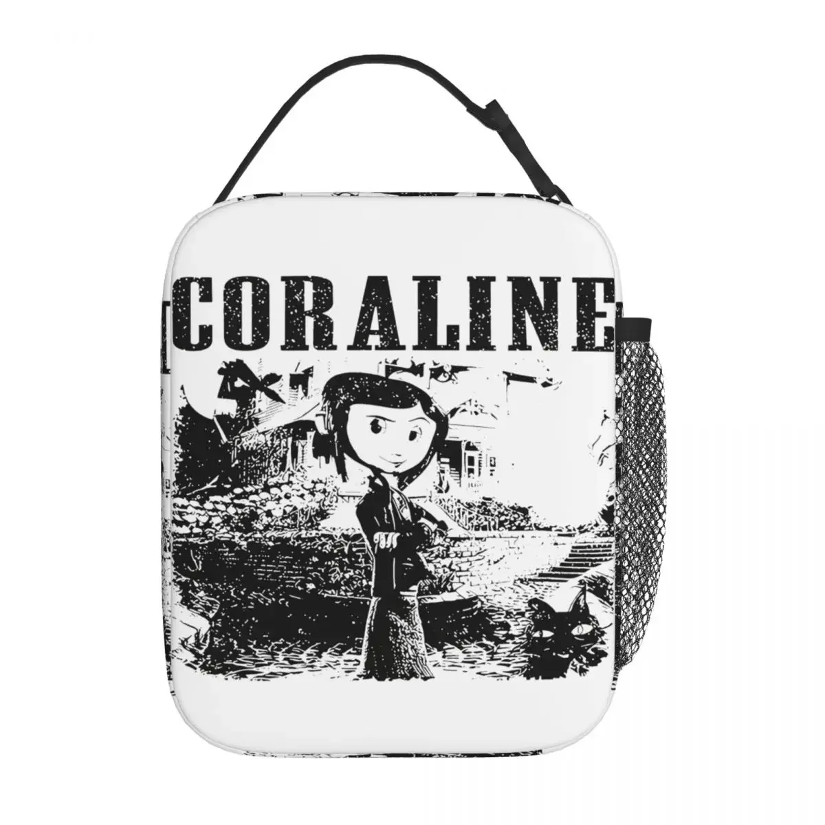 Lunch Boxes Coralines Retro Movie Merch Coralines jones Food Box Harajuku Cooler Thermal Bento Box For Office