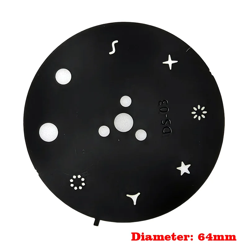 4pcs/lot Disco Light 7 Pattern Disc Gobo Wheel Gobo Wheel Plate for Mini LED Moving Head Spot Light Accessories