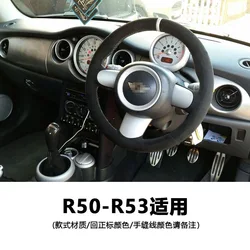 DIY Car Steering Wheel Cover Soft Suede Leather for Mini Hatchback/Mini Cooper S R50 R52 R53 2001-2006 Car Accessories