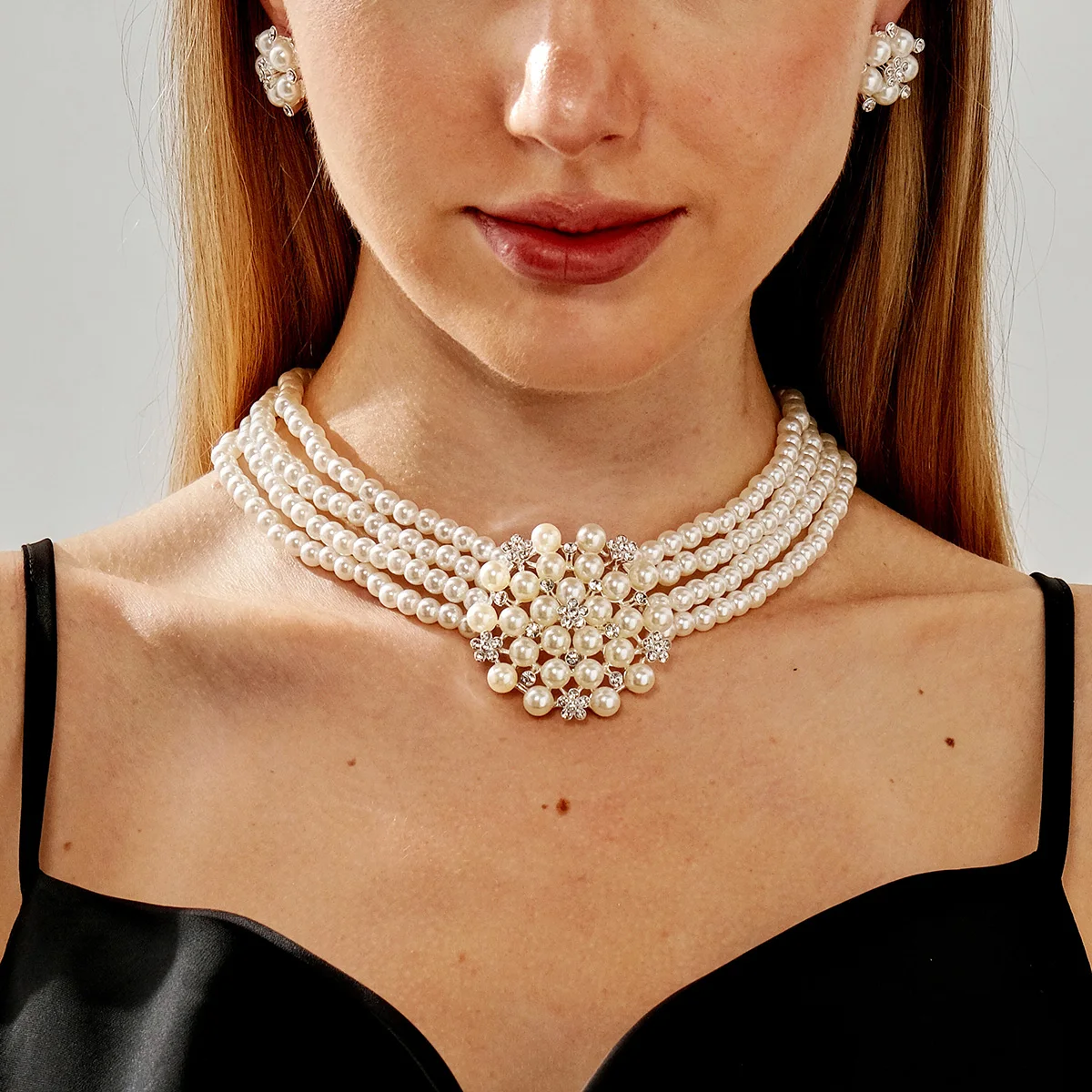 

3 шт./компл., роскошные серьги с жемчужным цветком, комплект ювелирных изделий, модные украшения для банкета, юбилея и вечеринки для женщин, подарки