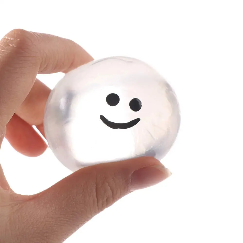 2 pçs espremendo acne tpr bola de cristal transparente bola de água sólida beliscar brinquedo esfera simulação bolha polvo beliscar brinquedo