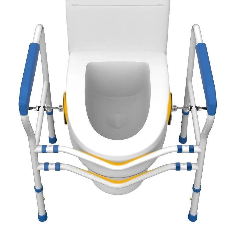 

Toilet armrest Foldable bathroom commode toilet safety frame rails toilet seat safety armrest frame for the elderly