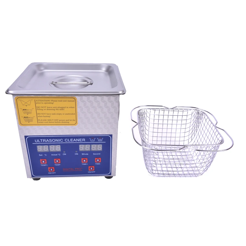 1pc High quality 110V/220V Digital Ultrasonic Cleaner 2L Cleaning machine Clean basket Heater Timer Cleaner Machine