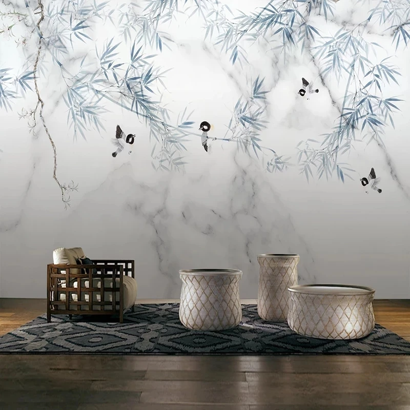 produto-personalizado-marmore-chines-flores-de-bambu-passaros-mural-papel-de-parede-sala-de-estar-sofa-parede-de-fundo-quarto-estudo-restaurante