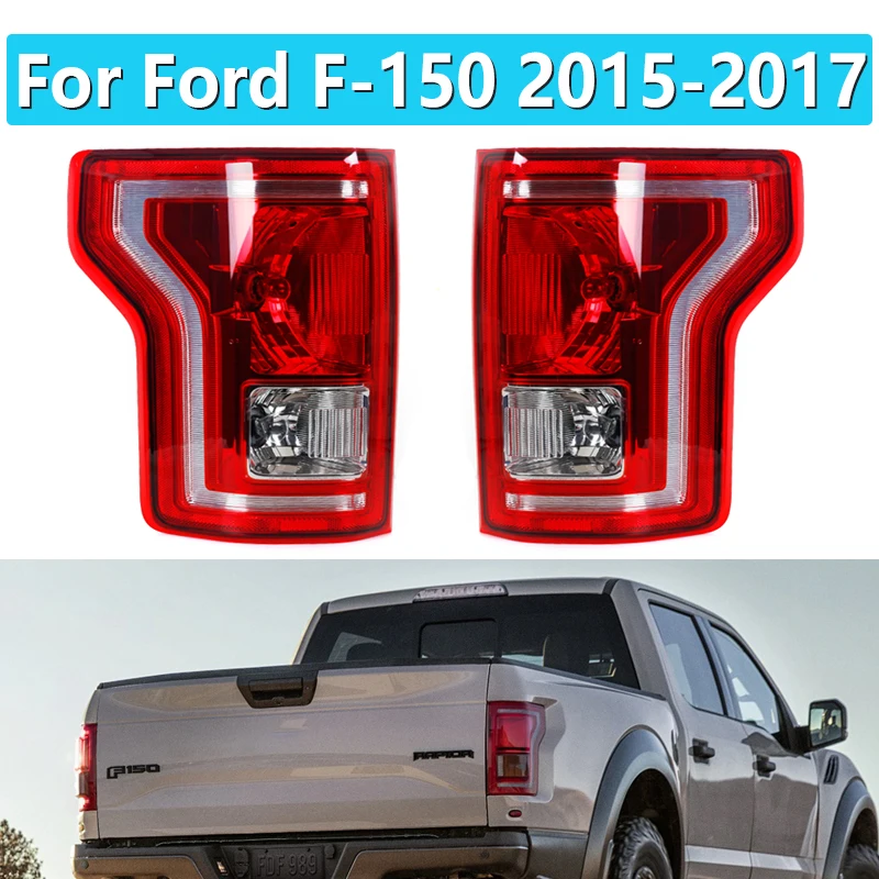 Fanale posteriore auto per Ford F-150 2015 2016 2017 con lampadina alogena segnale di svolta luce freno luce di retromarcia gruppo lampada di coda