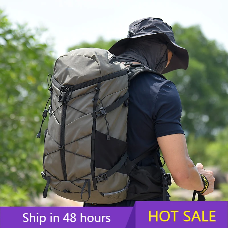 

YTYIN Large Capacity Outdoor Professional Mountaineering Backpack Lightweight Sports Bag for Male and Female Hiking Nylon Backp