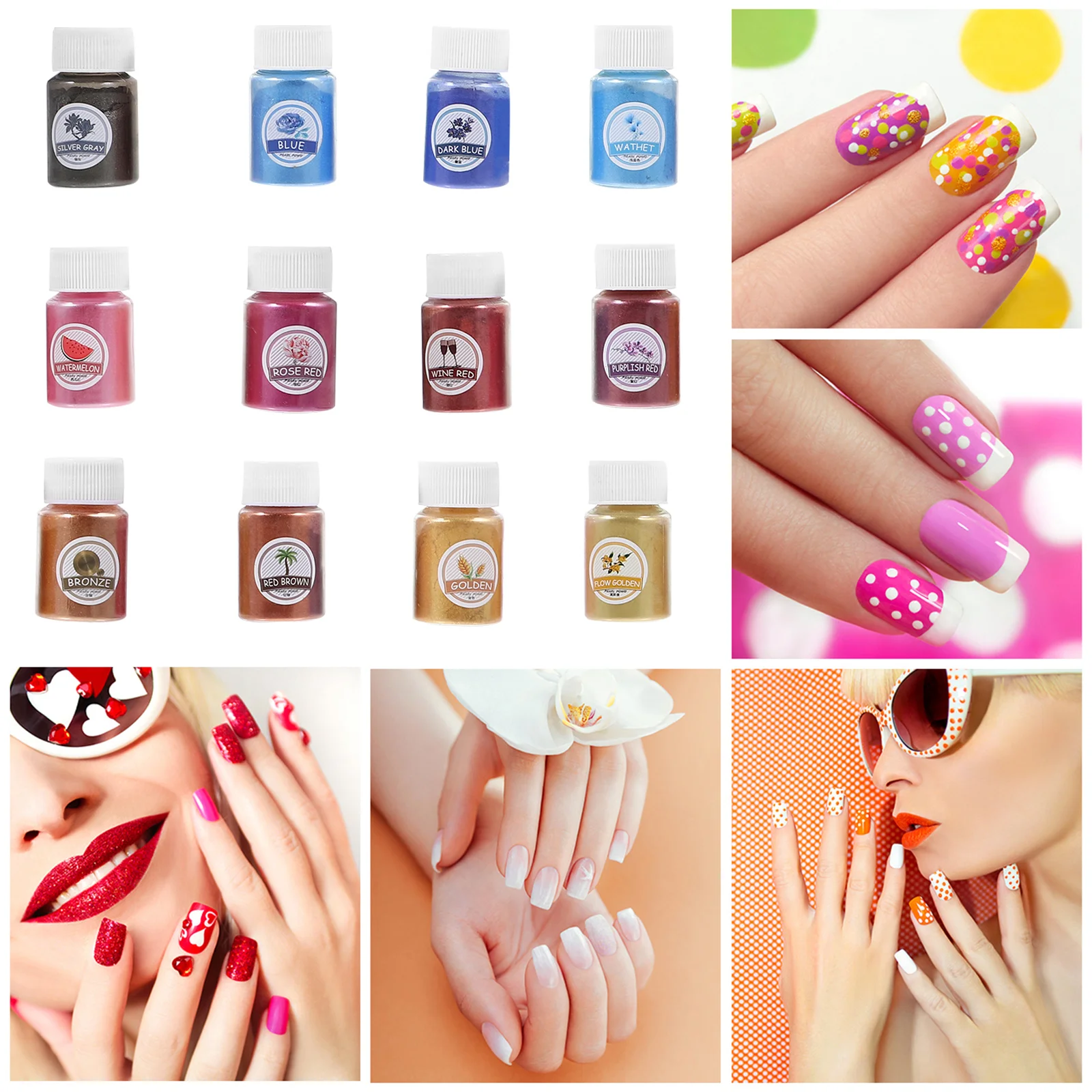 

Mica Powder For Diy Art Resin Crafting Luster Coloring Pigment Powder Painting Materials Cosmetics Multi-Use Shimmer