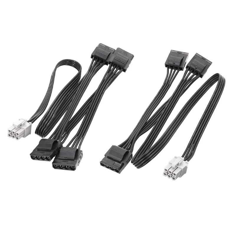 

6Pin Series PCIE Power Supply Connector Cable to Molex 4PIN D Type Power Supply for LEADEX Modular Cable