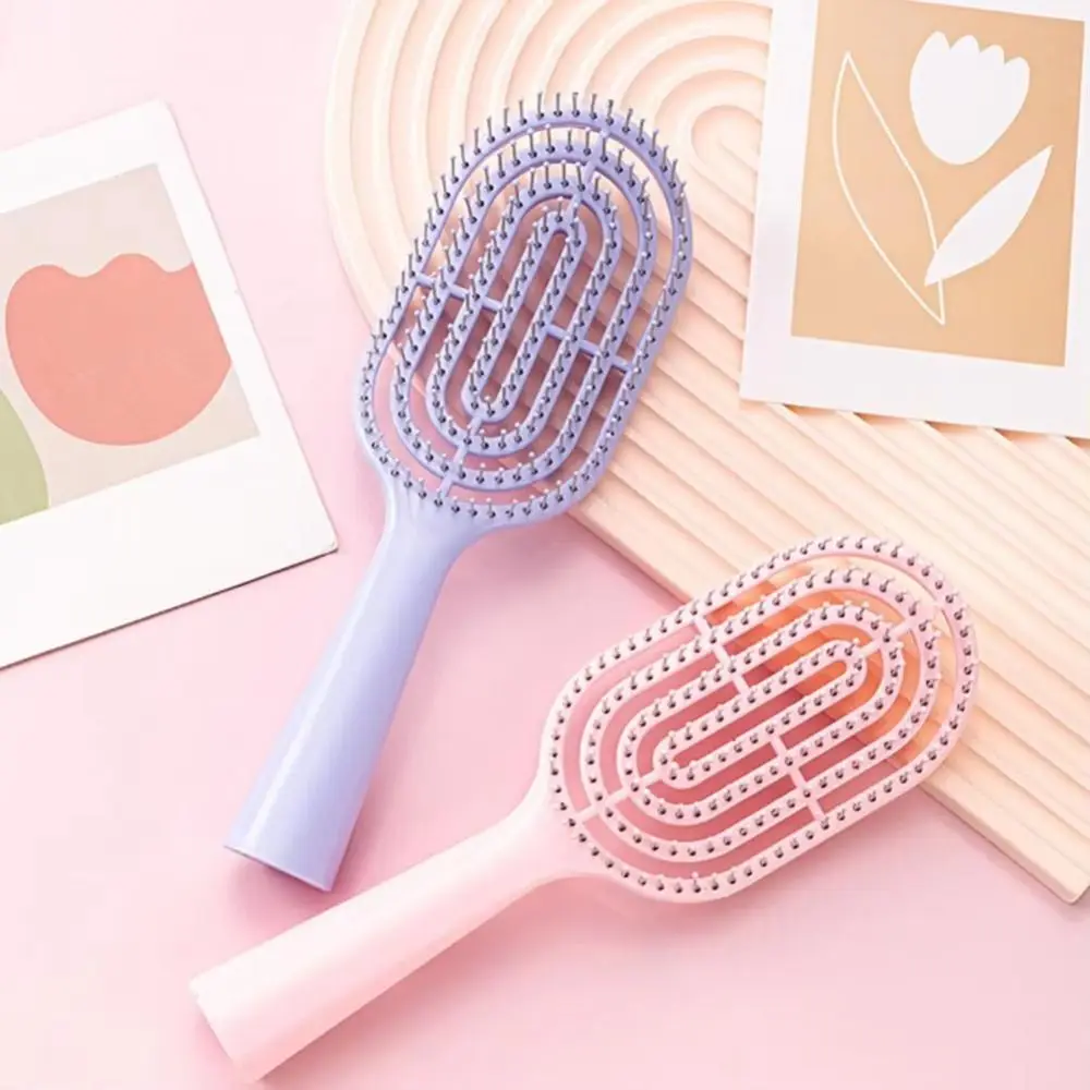 Anti-static Vented Hair Brush Long Wet Thin Thick Curly Hair Paddle Brush Portable Scalp Massage Hair Styling Tool