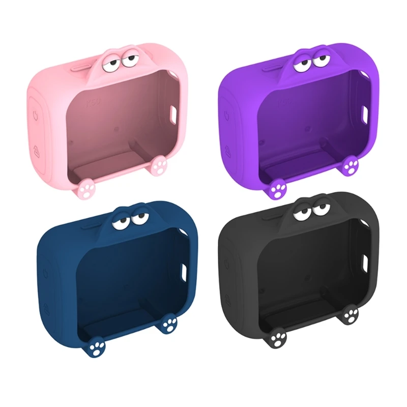 Y1AE Portable Speaker Case Compatible for GO 5, Soft Silicone Cover with Grip-Friendly Fit Sleeve for Commute and Desk Use