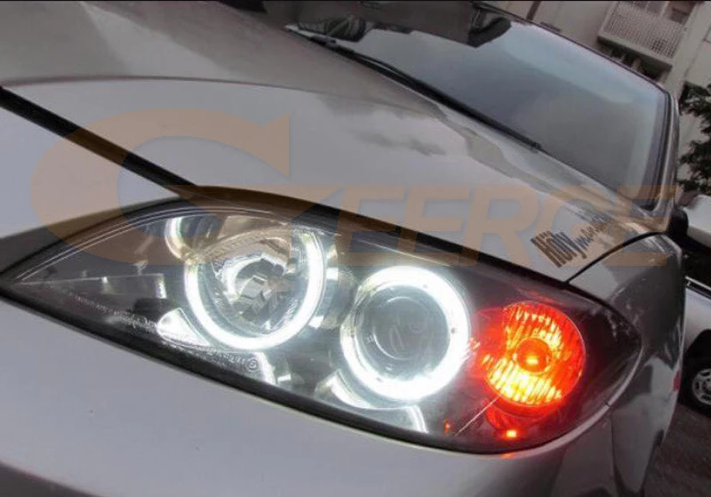 For Mazda 3 Mazda3 BK 2003 2004 2005 2006 2007 2008 Excellent Ultra Bright CCFL Angel Eyes Halo Rings Kit Car Accessories