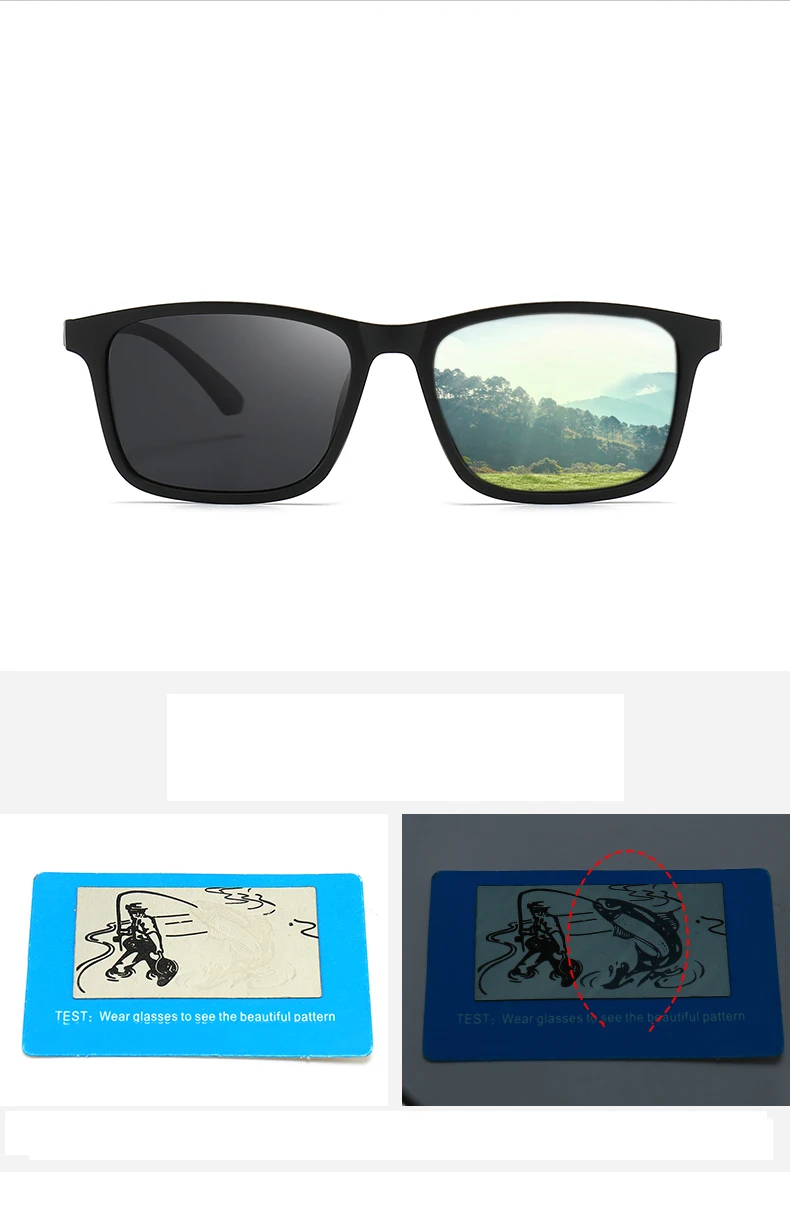 Polarisierte Sonnenbrille für Herren, Fahrer, Fahren, quadratisch, Fahren, Outdoor-Sonnenbrille, Sport-Sonnenbrille 3237 – Detail 4