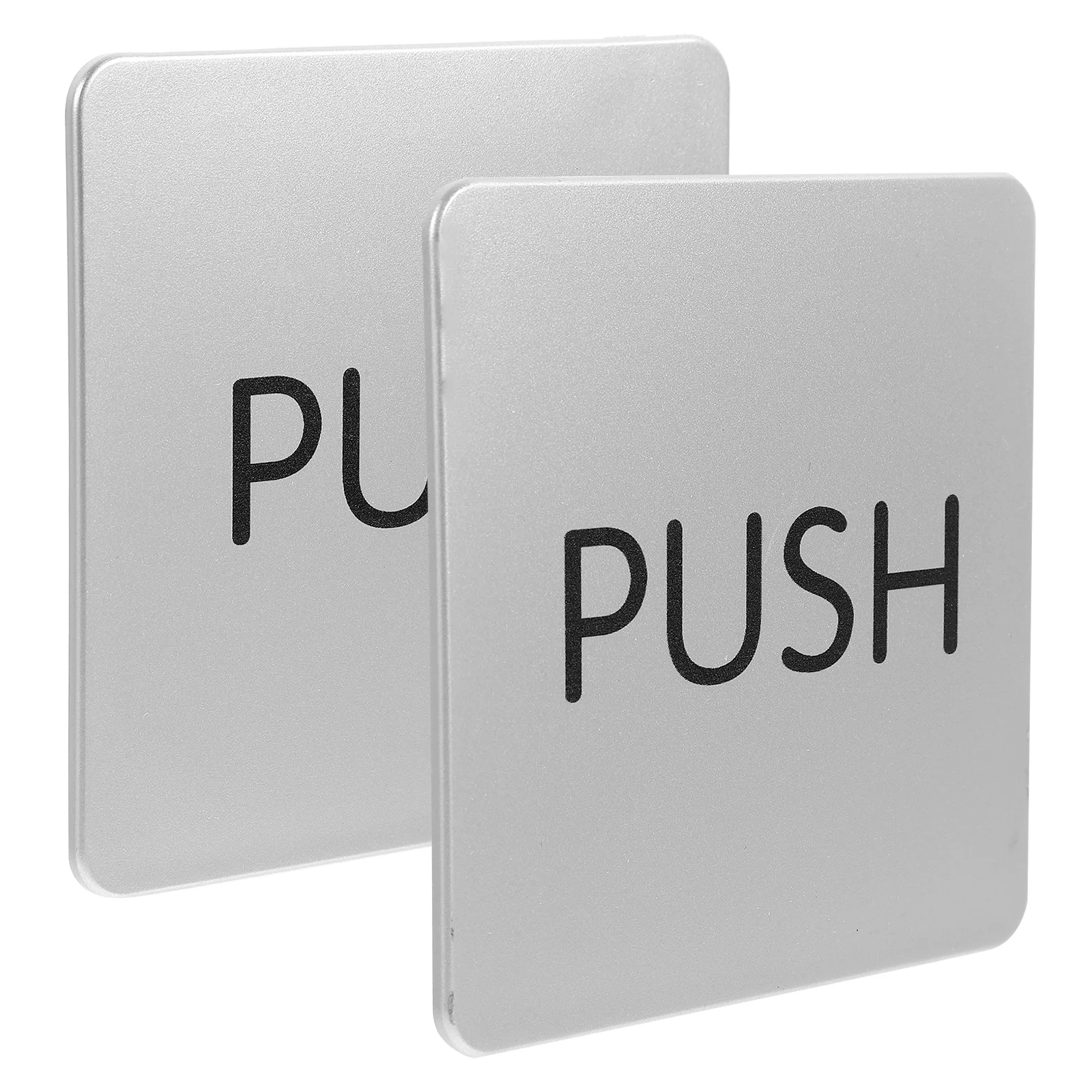 

House Sign Identification Glass Door Handle Pull Push Acrylic Indication for Entrance Signs