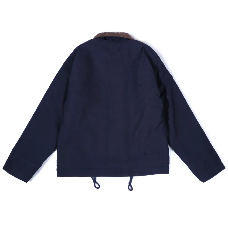 OKONKWO Navy N-1 deck jacket DECK_JACKET_Thick N1 men\'s lambskin cotton jacket
