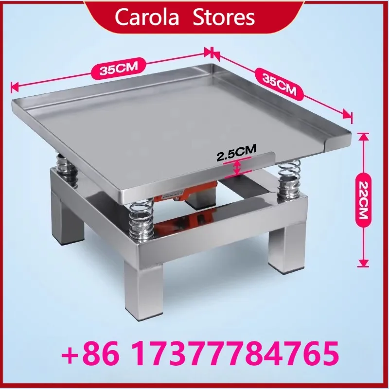 High Efficiency Concrete Vibration Stainless Steel Adjus Cement Mortar Test B Vibrating Platform 35 x 35 cm