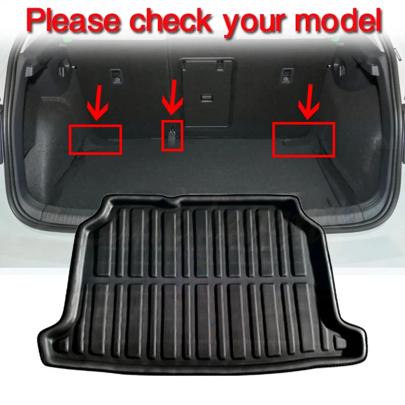 Car Trunk Mat for Volkswagen VW Golf 8 Mk8 2020 2021 2022 2023 Waterproof Pad Rear Boot Cargo Floot Tray Carpet Auto Accsesories
